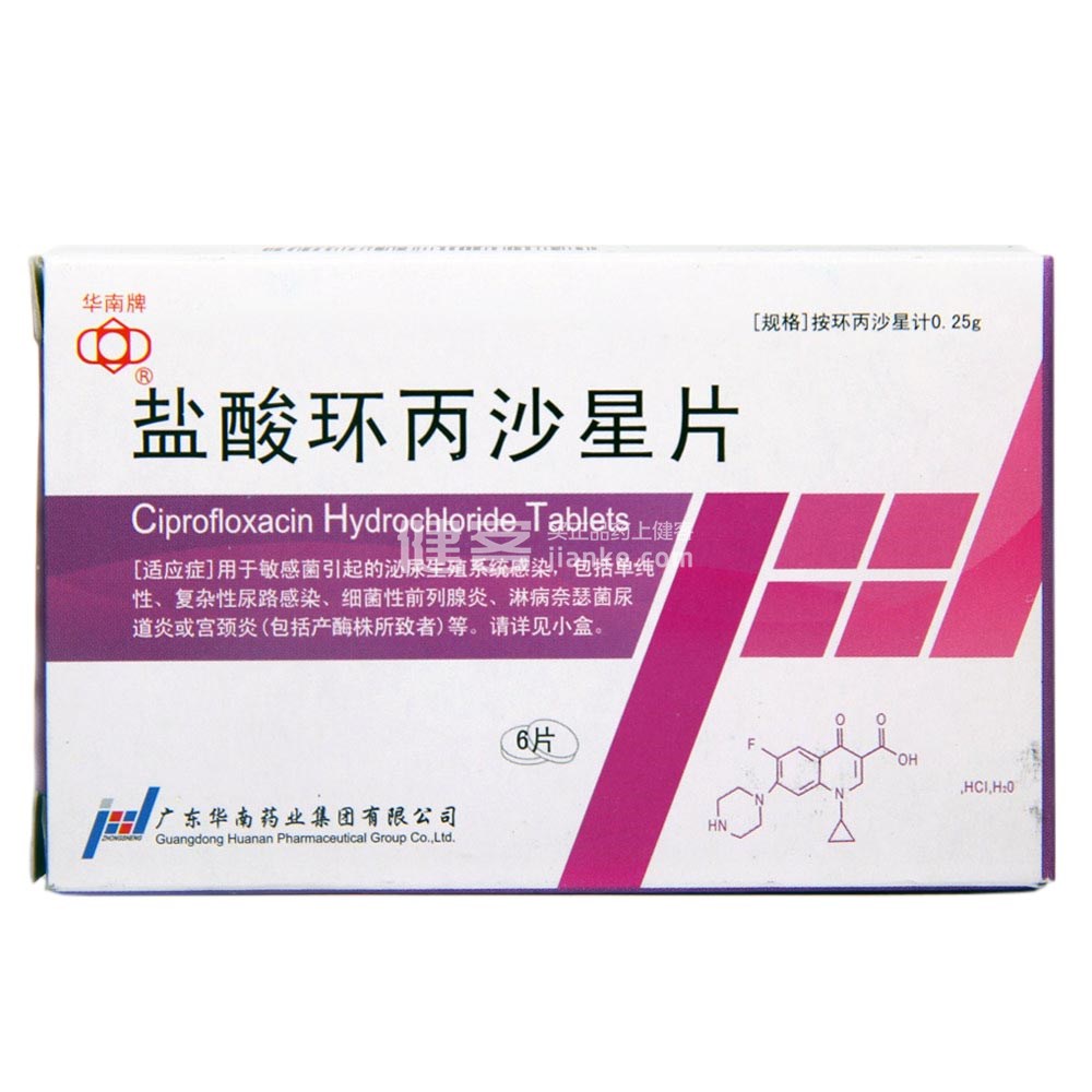西普乐（环丙沙星片）